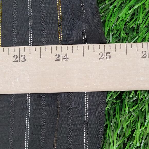 Vintage Ely-Cattleman Western Snap Shirt XL 17.5 Metallic Lurex Glitter Stripe - Picture 9 of 11